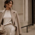 Elegante moderne Quiet Luxury Fashion mit hochwertiger minimalistischer Ästhetik