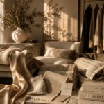 Moderne Fashion mit hochwertiger Stoffwirkung und eleganter Materialästhetik